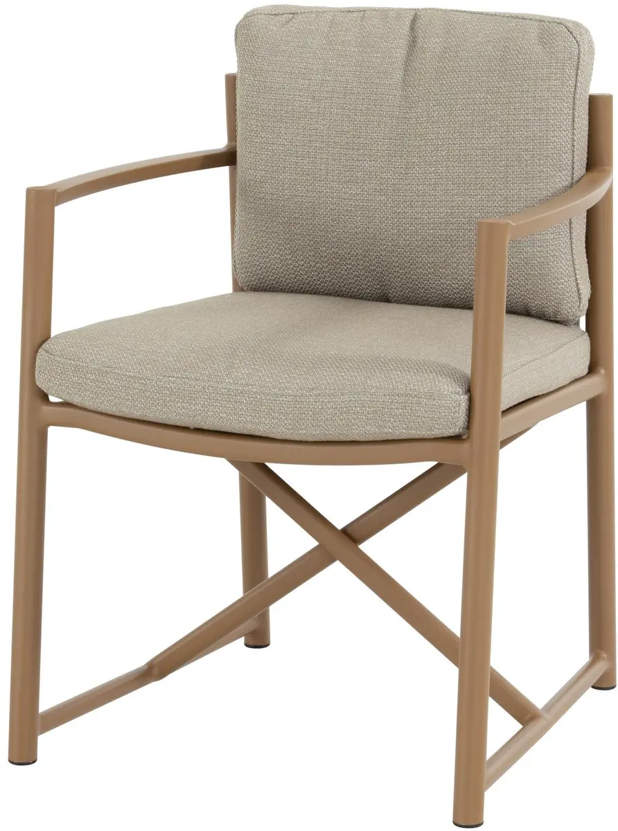 4 Seasons Outdoor Marina Dining Tuinstoel - OranjeBeige - afbeelding 2 van 2