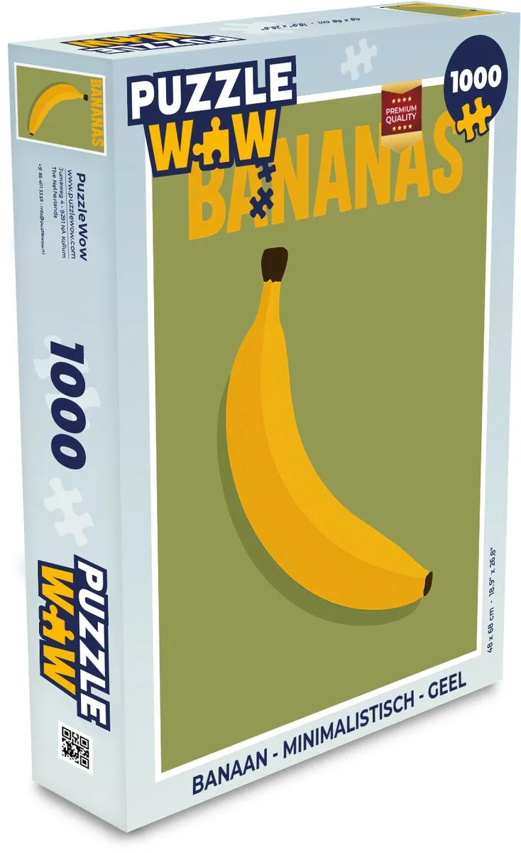 PuzzleWow Banaan Legpuzzel 1000 Stuks