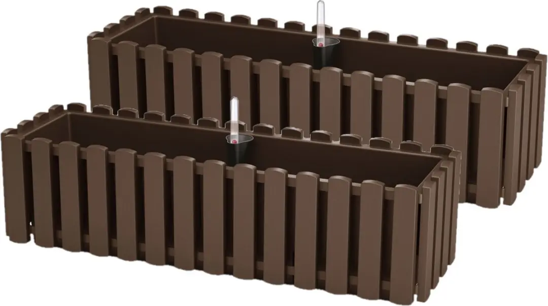 2x stuks fence-look plantenbak/bloembak