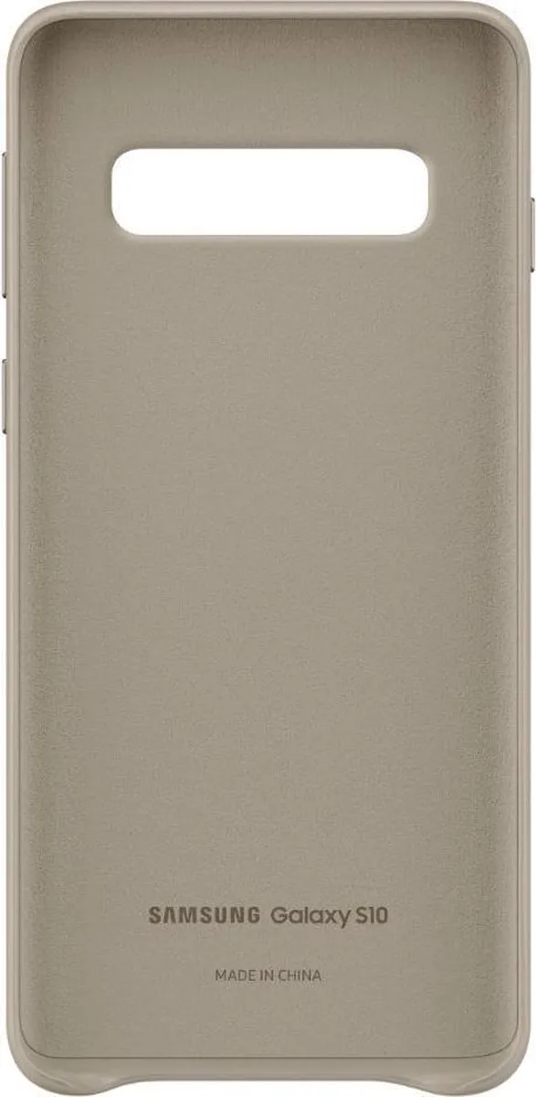 Samsung Galaxy S10 Leren Backcover - Grijs EF-VG973LJEGWW