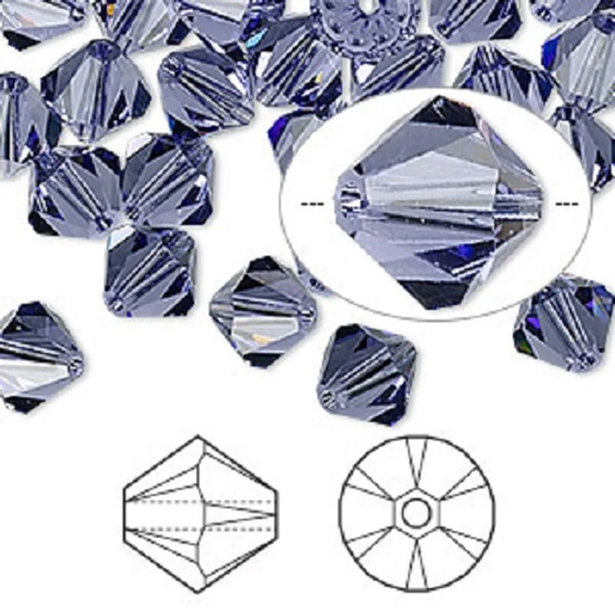 Swarovski Elements Xilion Bicone 8mm