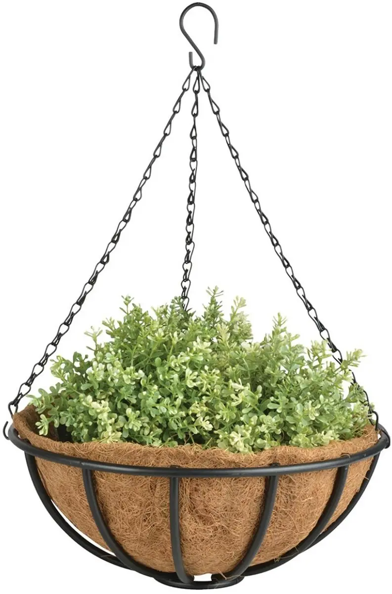 Esschert Design Metalen hang basket mand / plantenbak