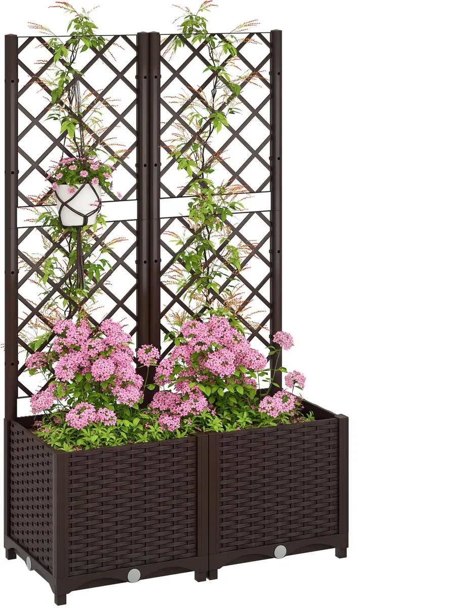 ECTEATOY® Plantenbak met Klimrek