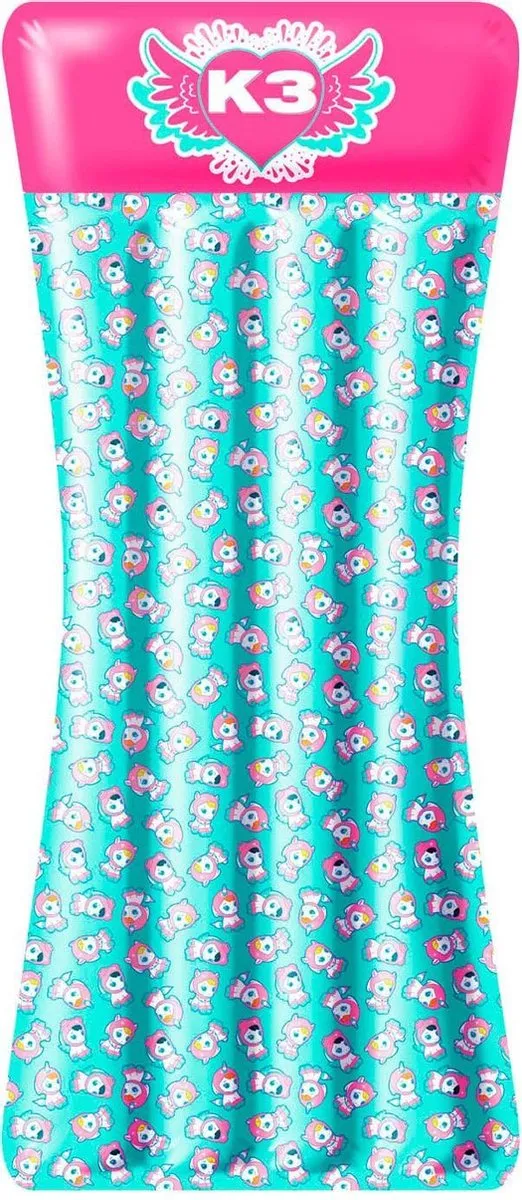 K3 Luchtbed 150x65cm - Roze/Turquoise