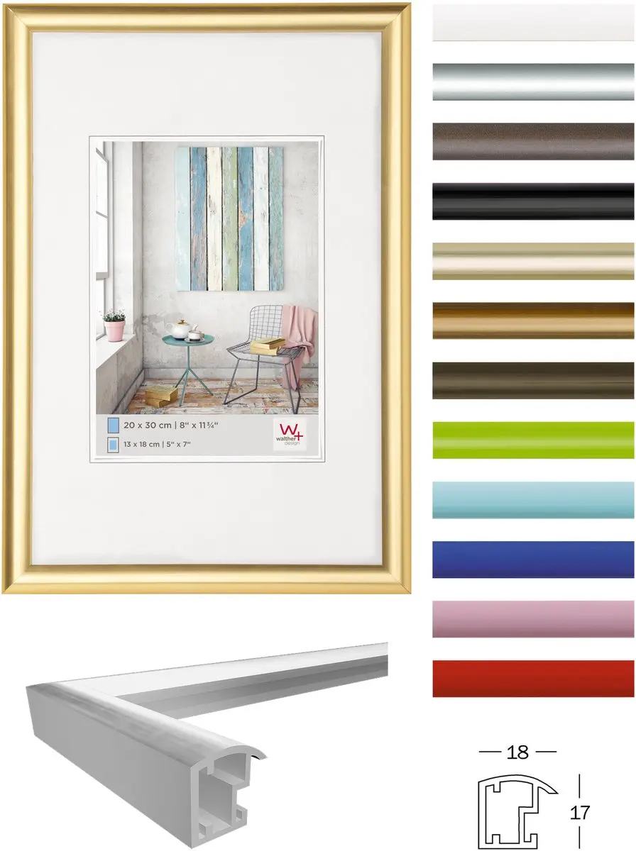 Walther Trendstyle Fotolijst 10x15cm Goud - afbeelding 3 van 3
