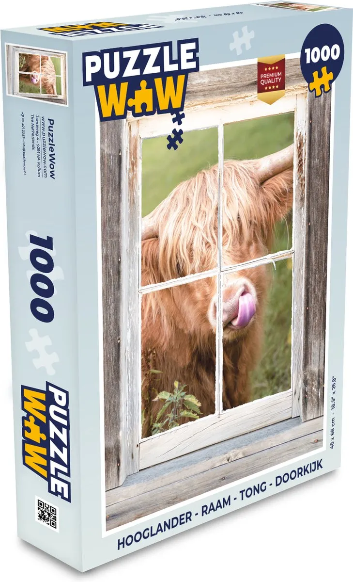 PuzzleWow Hooglander Legpuzzel 1000 Stuks