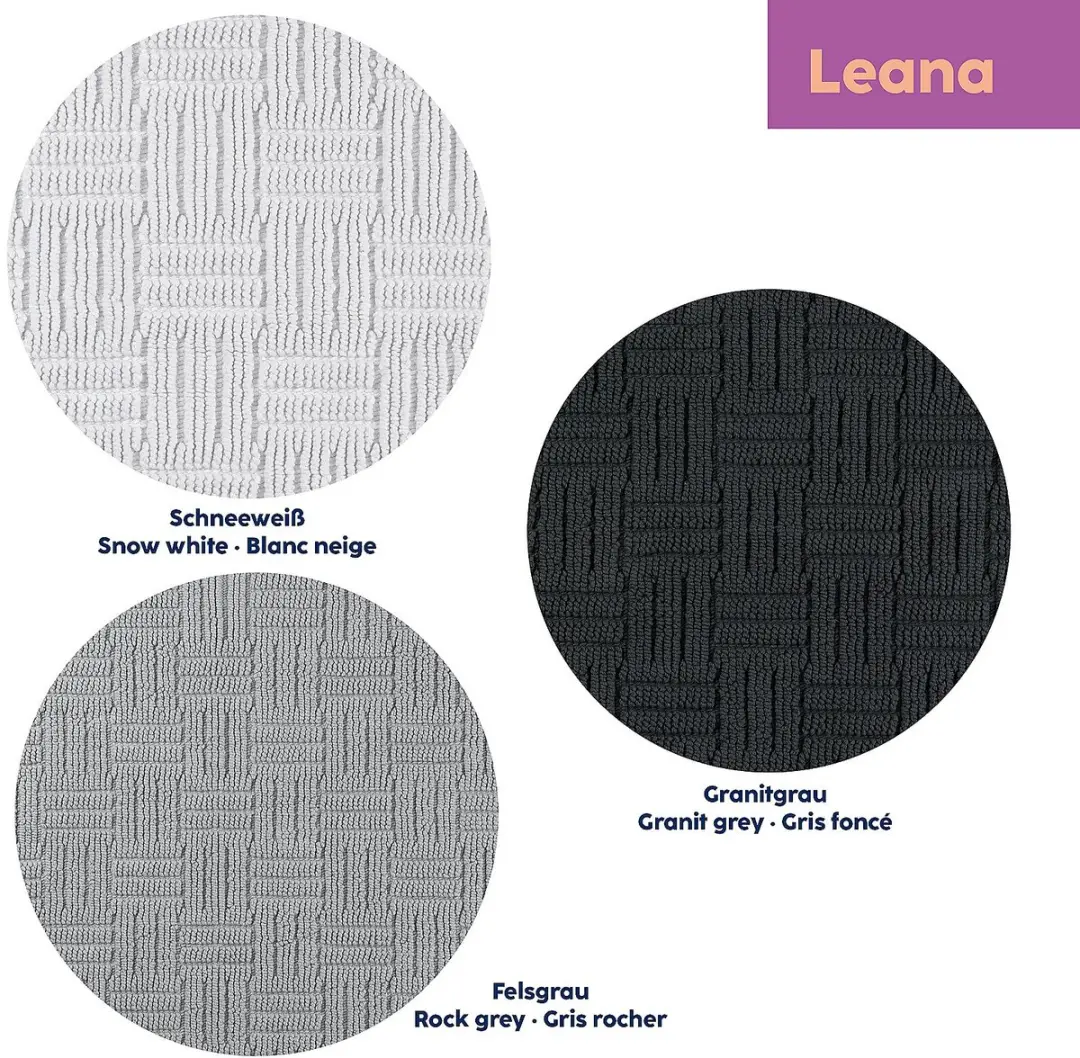 Kela Leana Badmat 100x60cm Granietgrijs - afbeelding 4 van 6