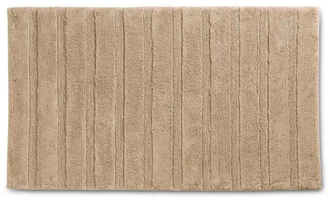Badkamermat Megan, 100% katoen, beige, 100 x 60 x 1,6 cm