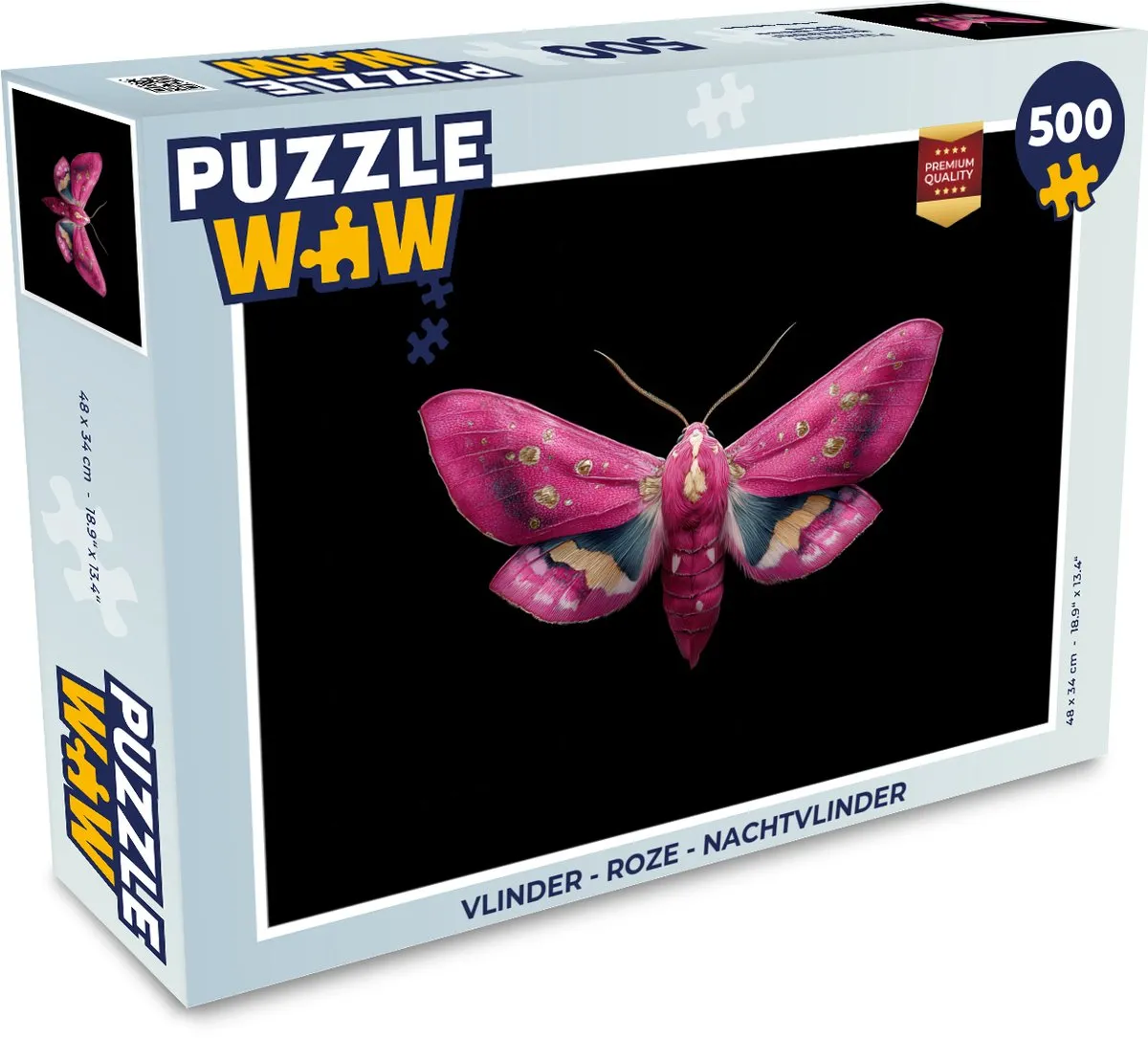 PuzzleWow Vlinder Nachtvlinder Legpuzzel 500 Stuks