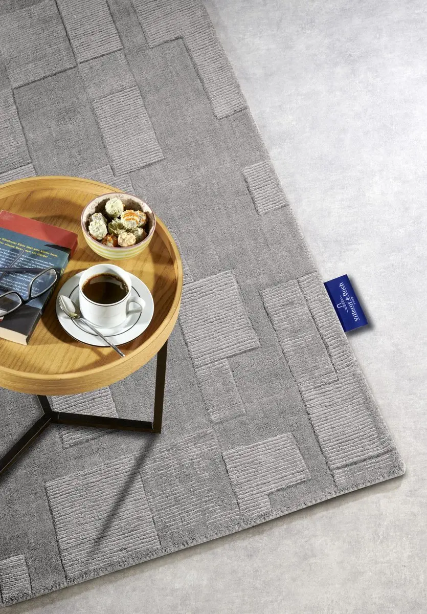 Villeroy & Boch Wilhelmine Wollen Vloerkleed 120x170cm Grijs - afbeelding 6 van 6