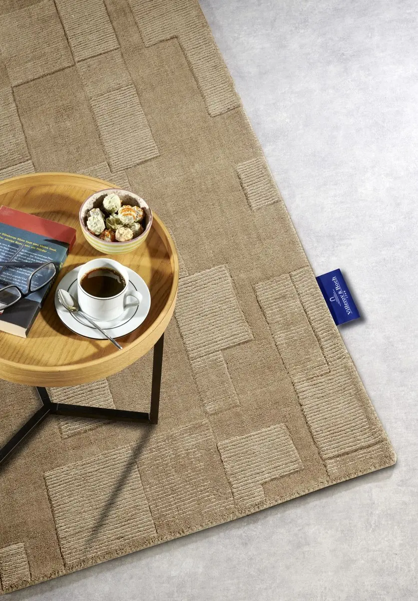 Villeroy & Boch Wilhelmine Wollen Vloerkleed 80x150cm Beige - afbeelding 2 van 6