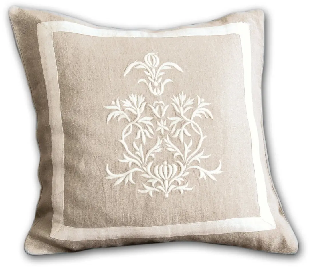 Loberon Many Kussenhoes - Beige/Crème - afbeelding 6 van 6