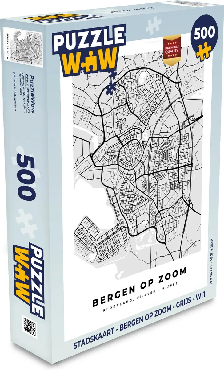 PuzzleWow Bergen op Zoom Legpuzzel 500 Stuks