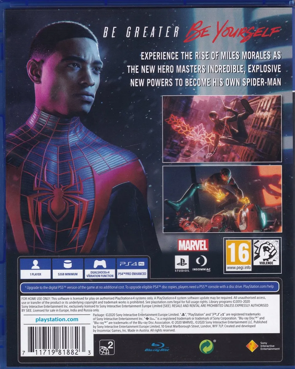 Sony PlayStation Spider-Man: Miles Morales - PS4