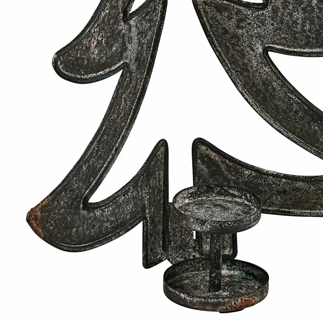 Loberon Jolise Wandkaarsenhouder - Antiekzwart - afbeelding 6 van 6