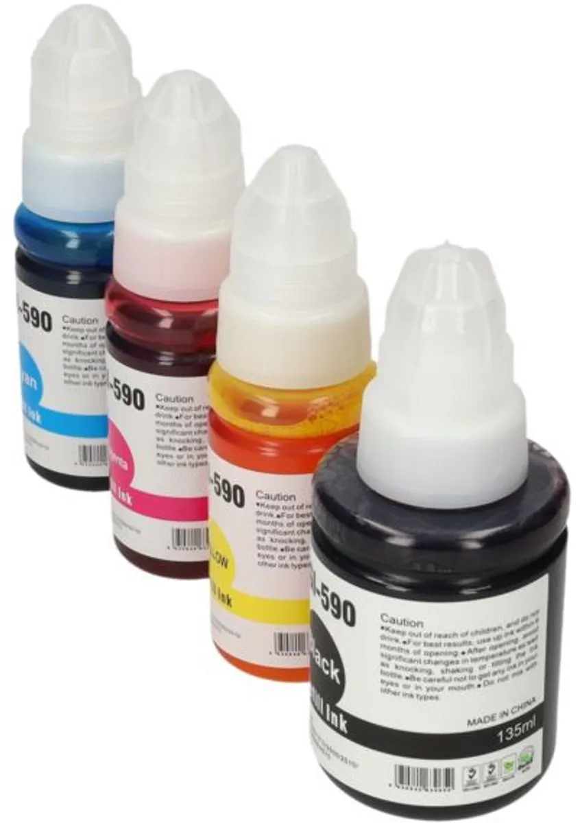 PrintAbout GI-590BK/C/M/Y Inktcartridge 4-kleuren - 27.500 pagina's - Canon