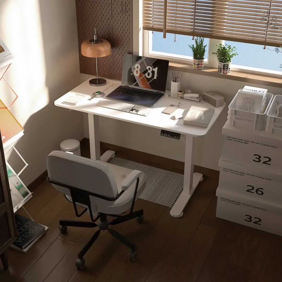Vinsetto Elektrisch Hoogteverstelbaar Bureau 120x60cm Wit - afbeelding 2 van 6
