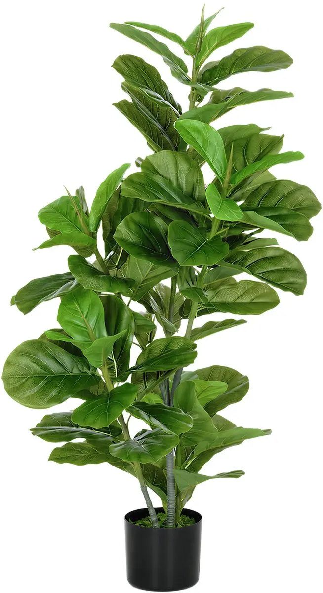 Homcom Kunstplanten-PEVA, Metaal-15L x 15B x 110H cm-Groen