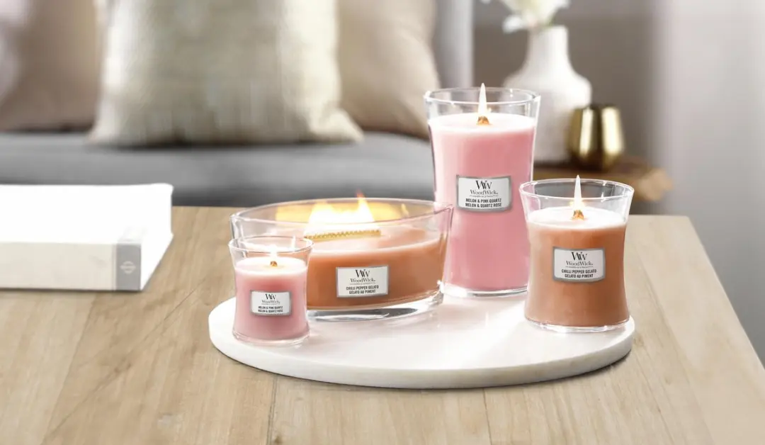 WoodWick Heartwick Flame Ellipse Geurkaars - Chilli Pepper Gelato - afbeelding 2 van 5