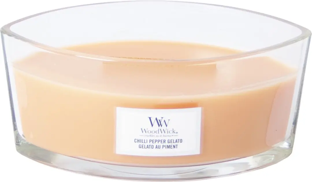 WoodWick Heartwick Flame Ellipse Geurkaars - Chilli Pepper Gelato - afbeelding 3 van 5