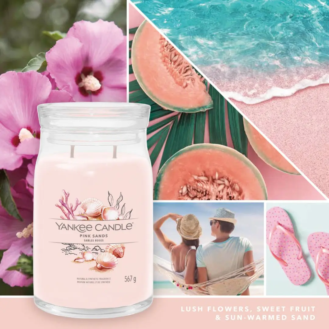 Yankee Candle Pink Sands Geurkaars 567g - afbeelding 3 van 3