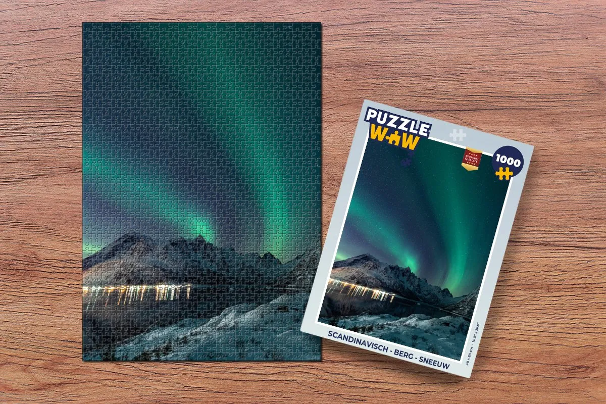PuzzleWow Noorderlicht Legpuzzel 1000 Stuks - Multicolor