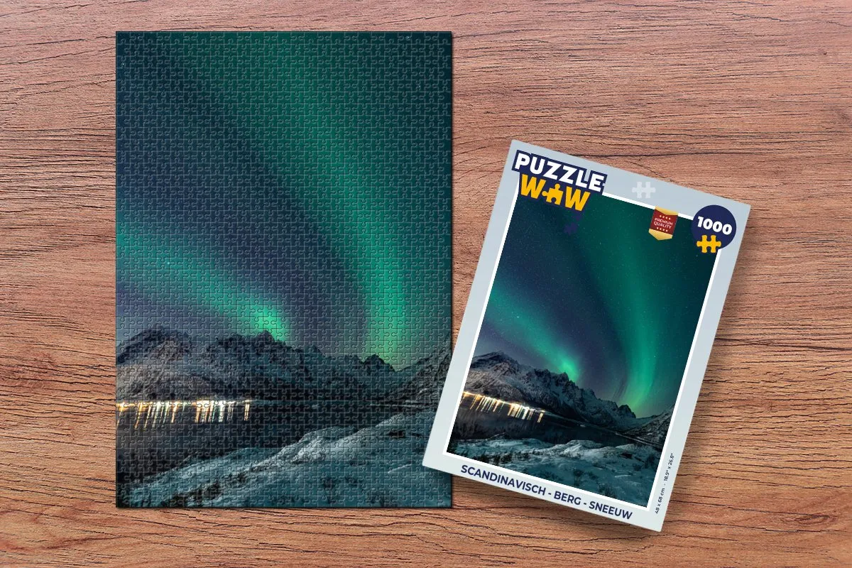 PuzzleWow Noorderlicht Legpuzzel 1000 Stuks - Multicolor