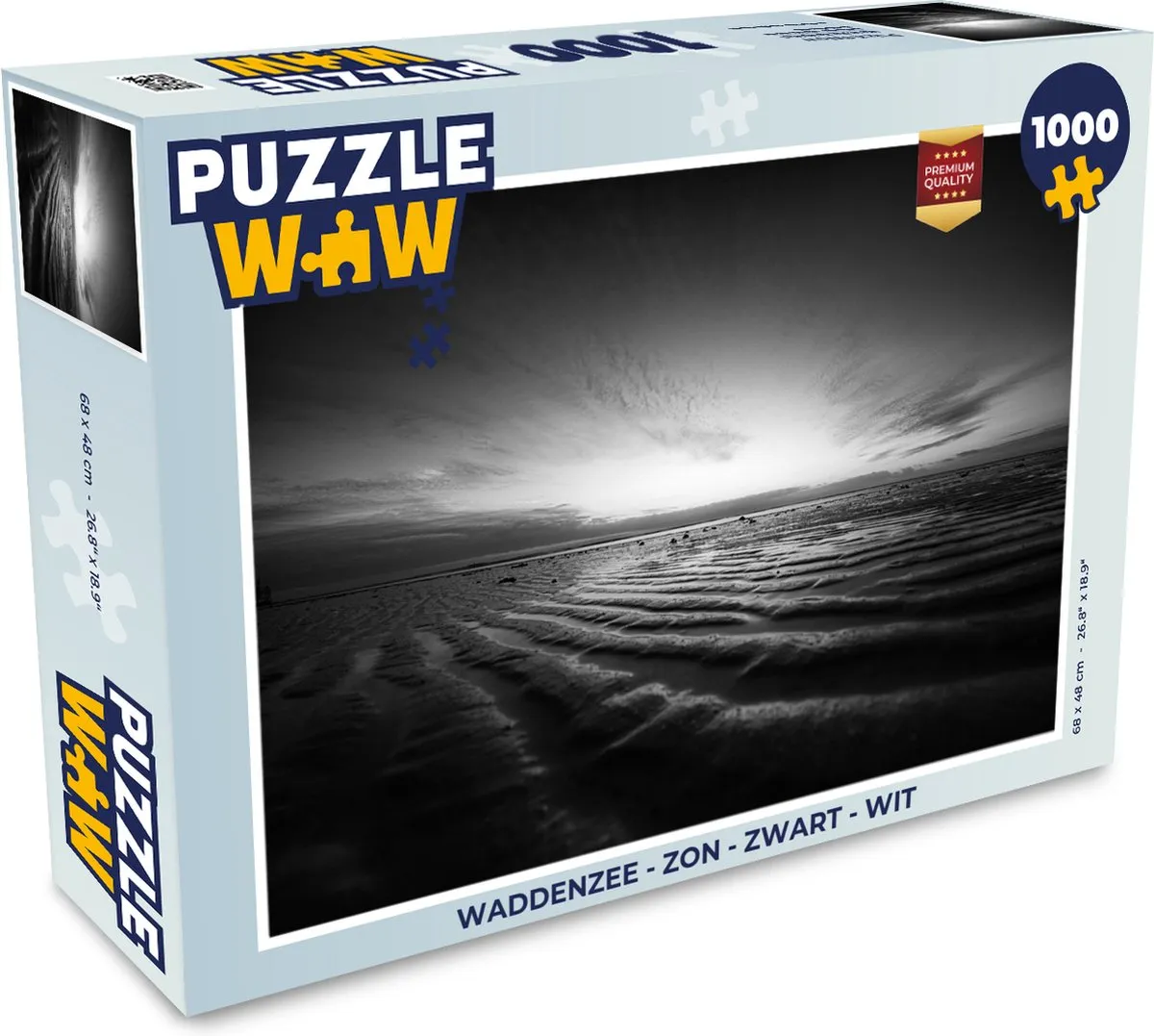 PuzzleWow Waddenzee Legpuzzel 1000 Stuks - Multicolor