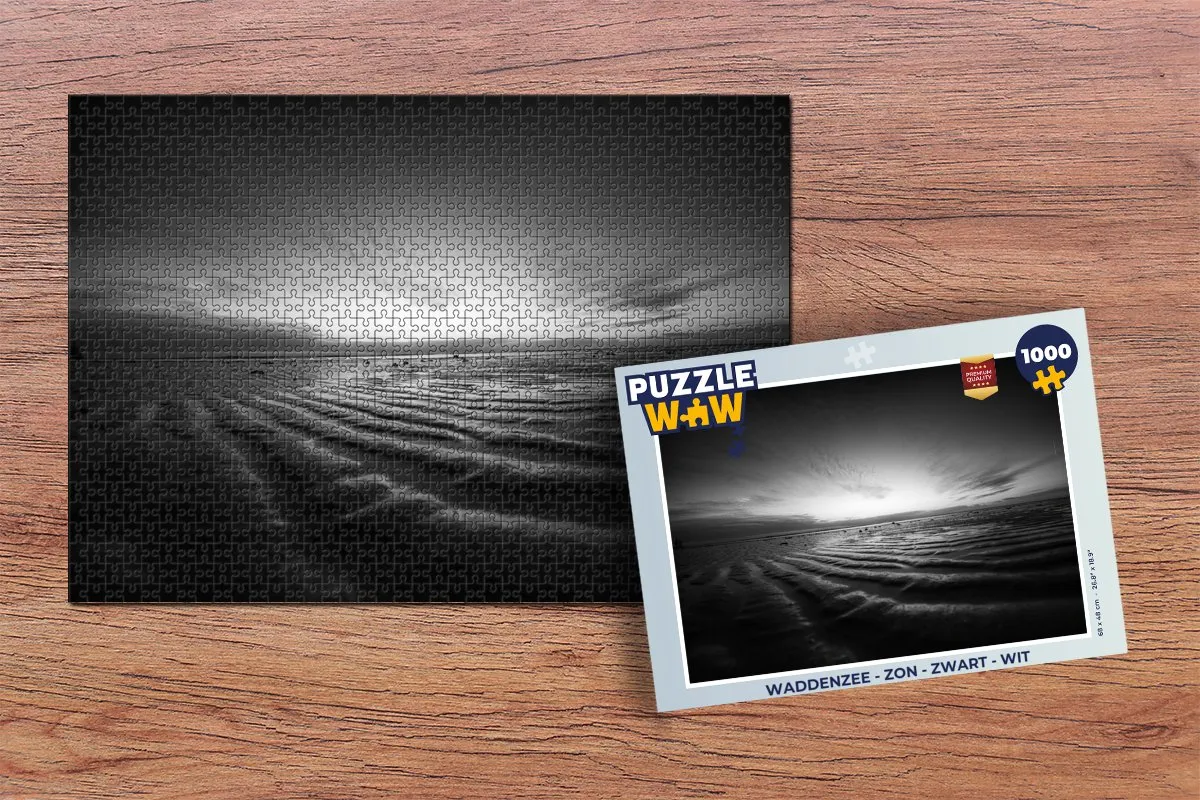 PuzzleWow Waddenzee Legpuzzel 1000 Stuks - Multicolor