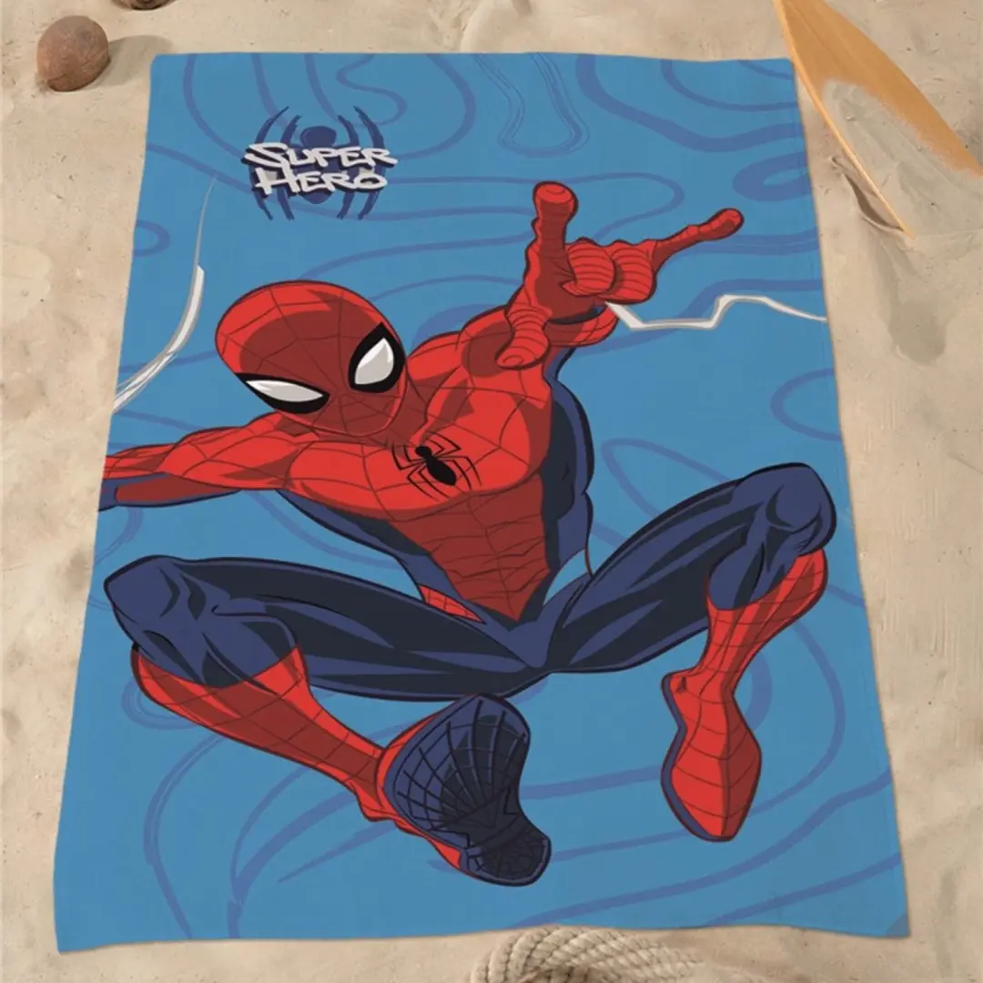 Spider-Man Strandlaken 70x140cm Blauw/Rood