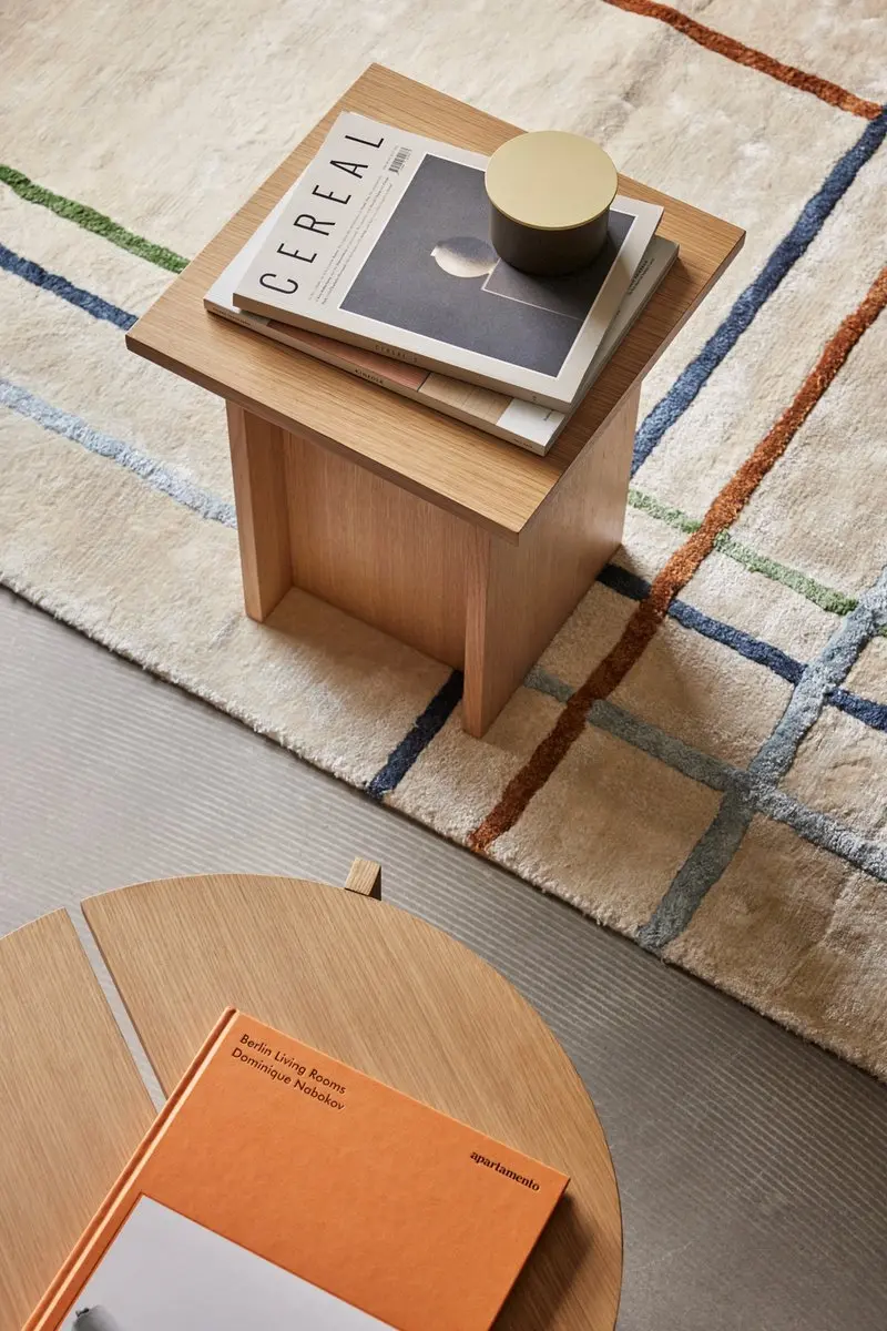 Hübsch Vloerkleed Fluffy Beige - afbeelding 6 van 6