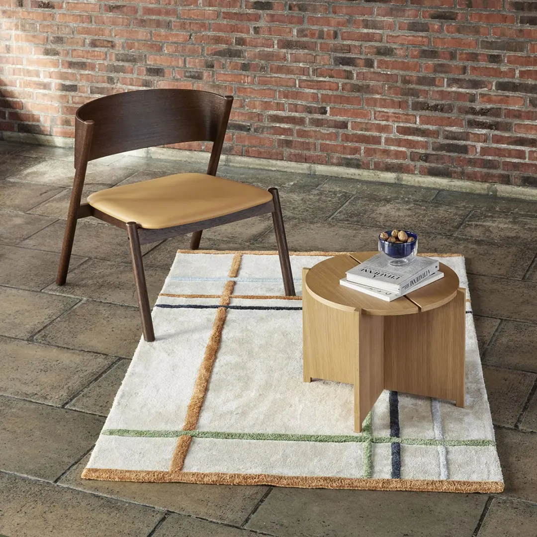 Hübsch Vloerkleed Fluffy Beige - afbeelding 5 van 6