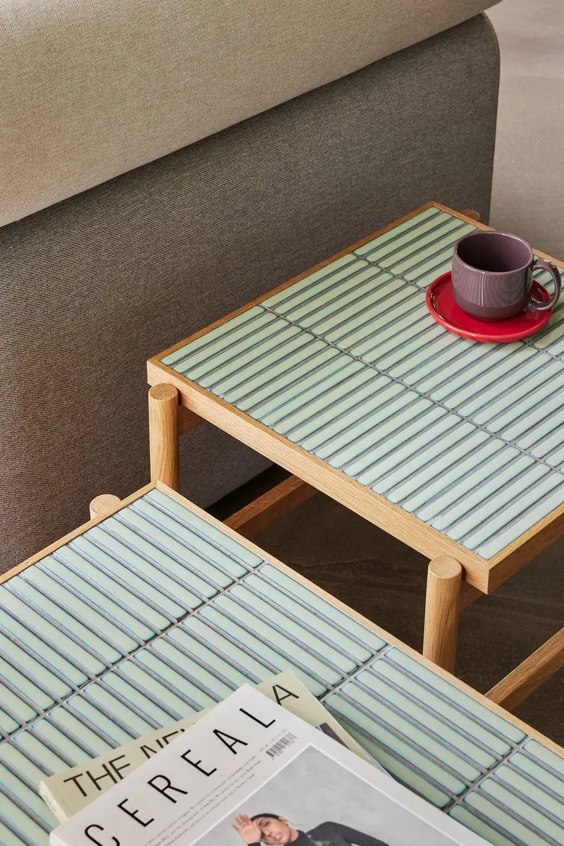 Hübsch Tile Bijzettafel Mint - afbeelding 4 van 6