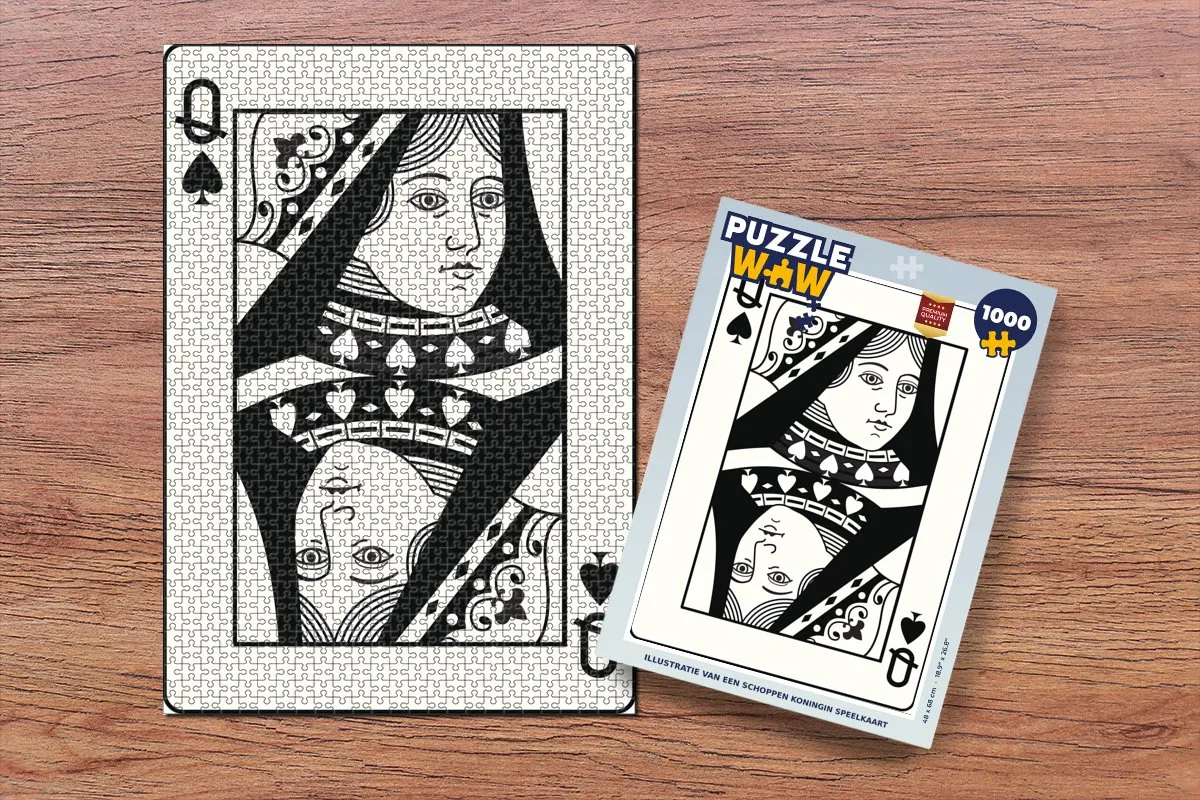 PuzzleWow Legpuzzel Schoppenkoningin 1000 Stuks - Multicolor