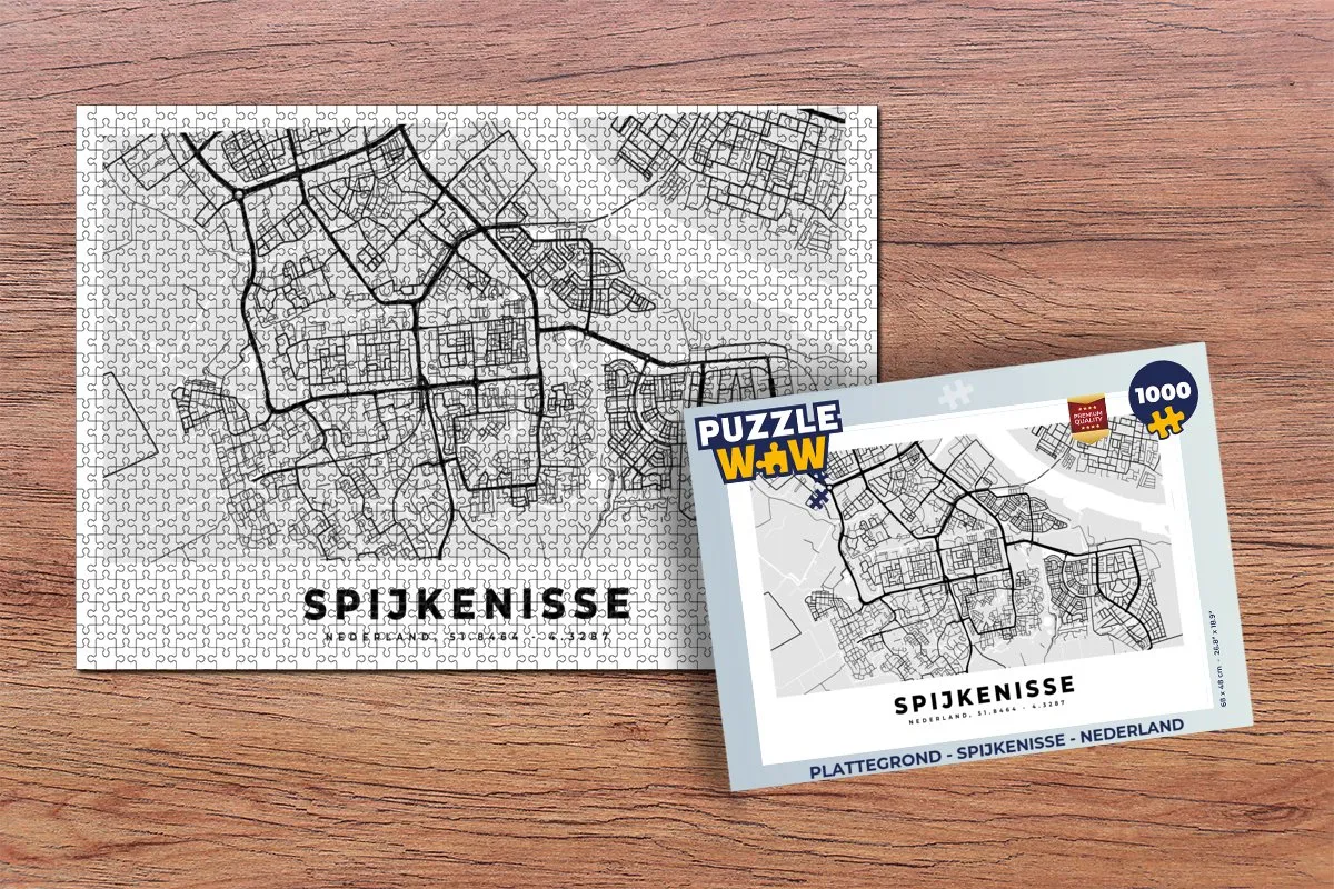PuzzleWow Spijkenisse Legpuzzel 1000 Stuks - Multicolor