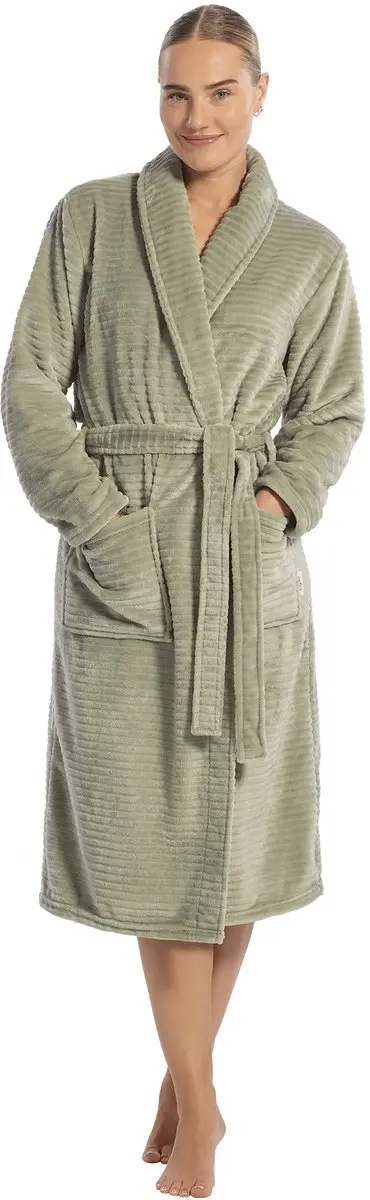 Ten Cate Basics badjas minty green voor Dames