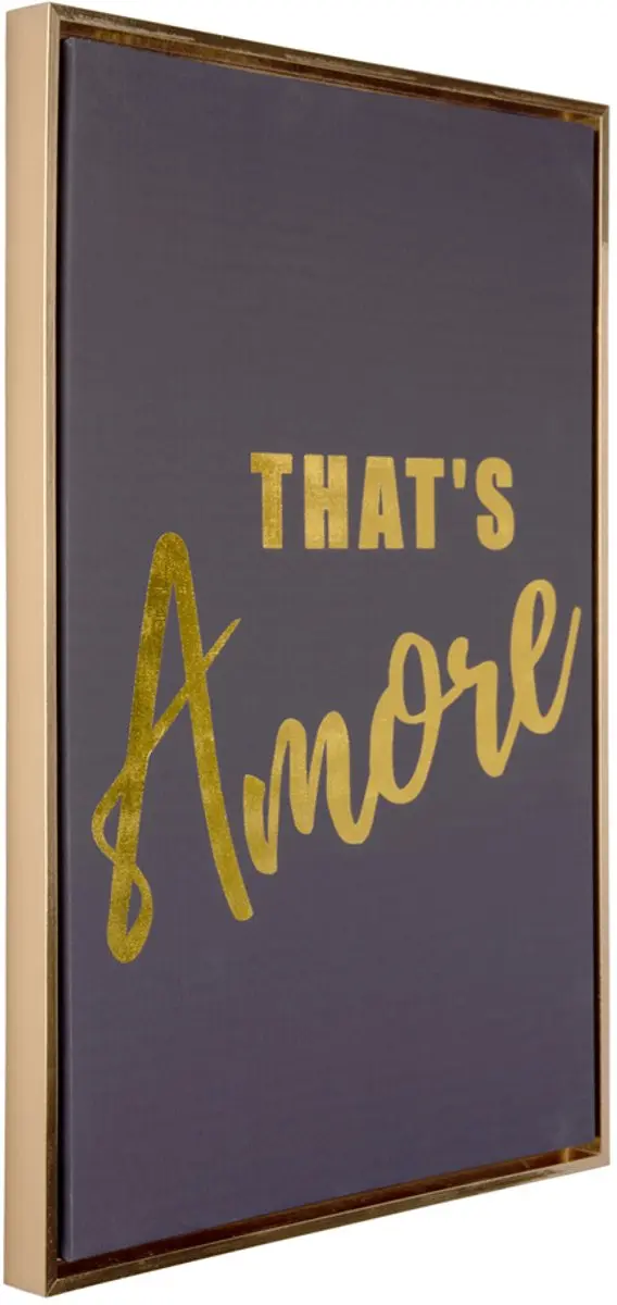 Present Time That's Amore Medium Wanddecoratie 60x40cm - Zwart - afbeelding 2 van 2