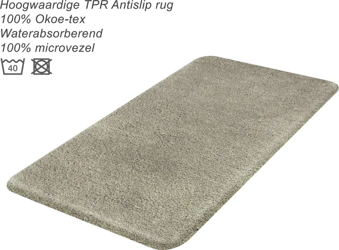 Dutch House Caen Badmat 60x90cm - Grijs - afbeelding 5 van 6