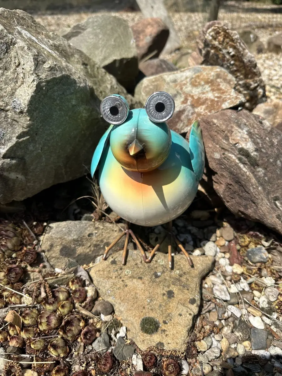 Metalen solarlamp "tropische vogel"