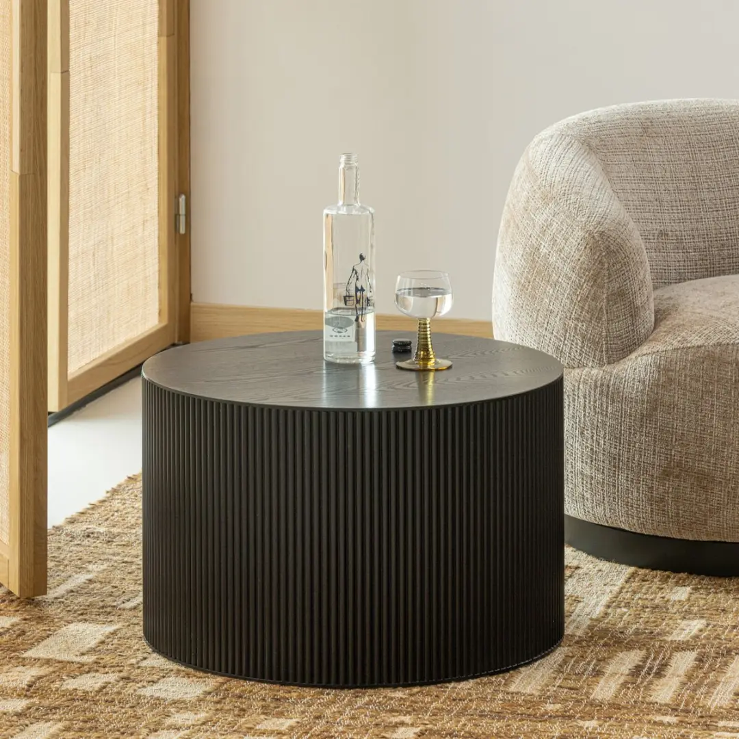 WOOOD Sanne Bijzettafel - Zwart - 40x60x60 - afbeelding 6 van 6