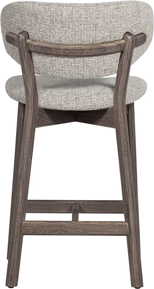 WOOOD Udar Barstoel Houten Frame - Bruin - afbeelding 6 van 6