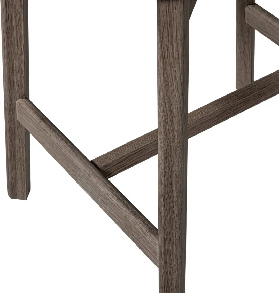 WOOOD Udar Barstoel Houten Frame - Bruin - afbeelding 5 van 6