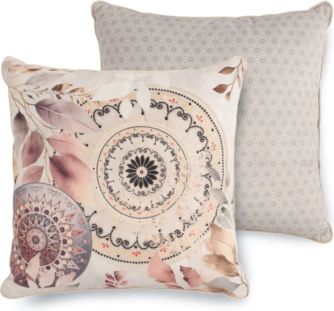 Gevuld kussen 1-48x48 polyester HIP nr.33181 grijs