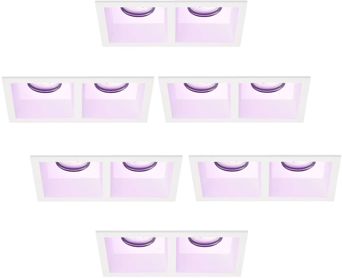 LEDVION Smart Inbouwspot 6x GU10 RGBW 4.9W