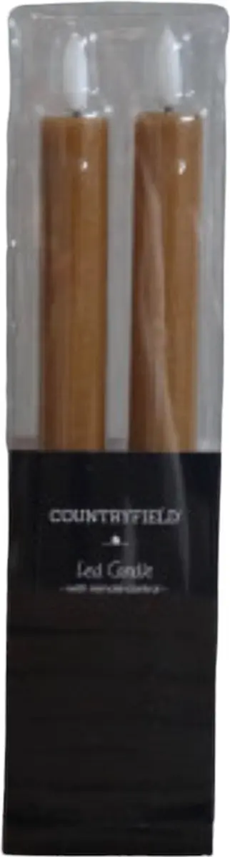 Countryfield Lyon LED-kaarsen Set 2 - Ø2.2cm Oranje - afbeelding 2 van 5