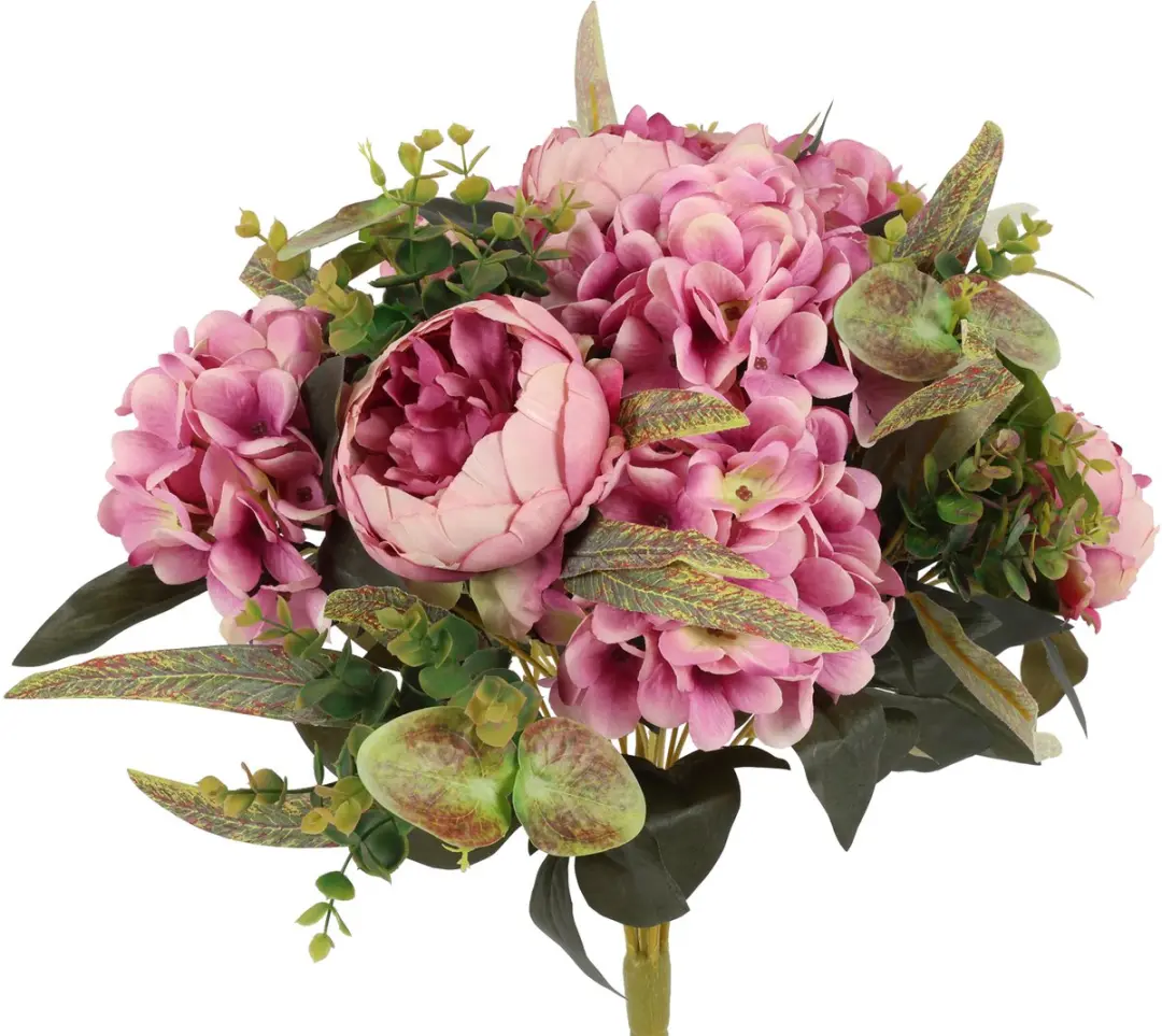 Countryfield Kunstboeket Hortensia & Pioen 53 cm