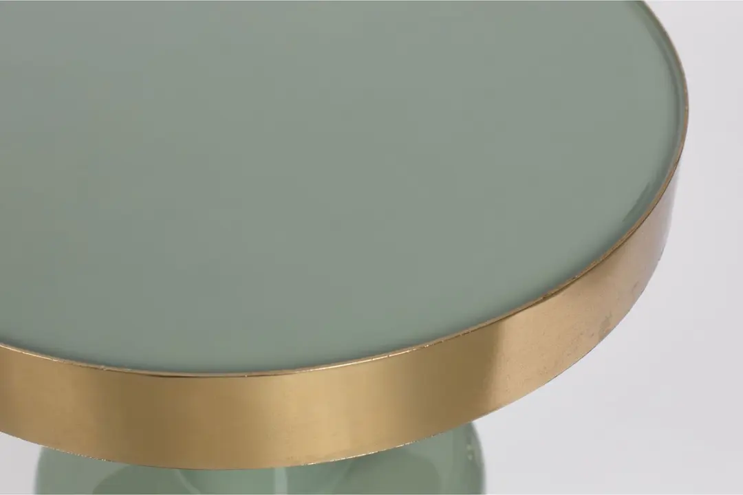 Zuiver Glam Bijzettafel 36cm - Groen/Goud - afbeelding 6 van 6