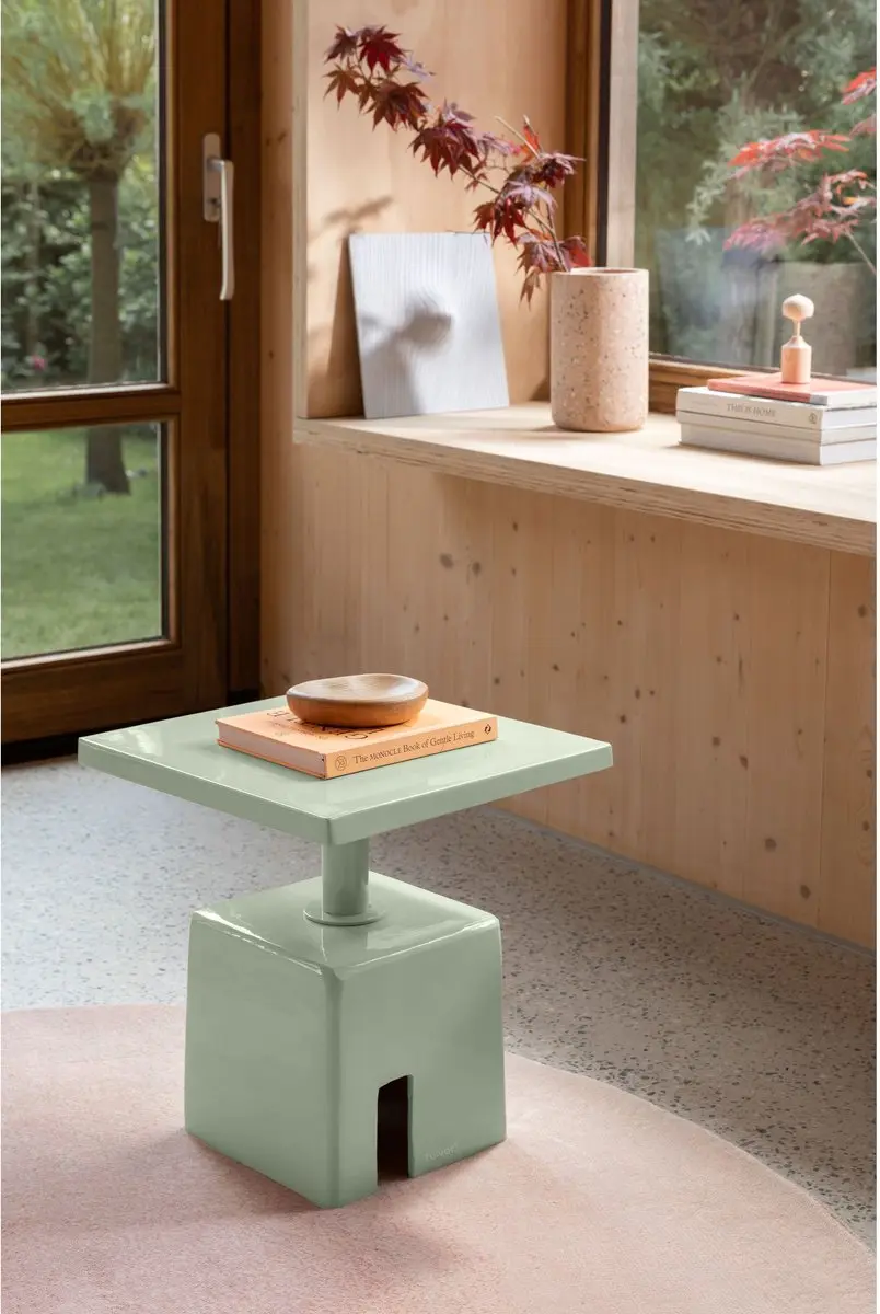 Zuiver Chubby Bijzettafel Groen 40x40cm - afbeelding 3 van 6