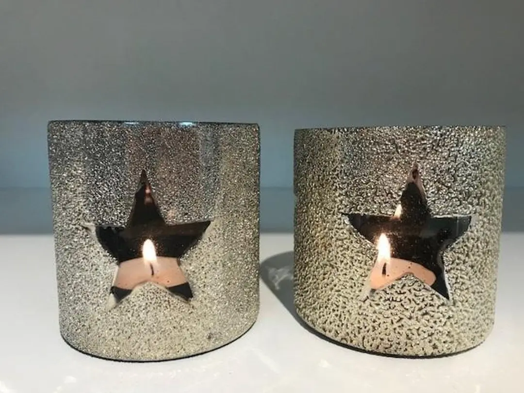 Glass Hurricane Star S twee stuks