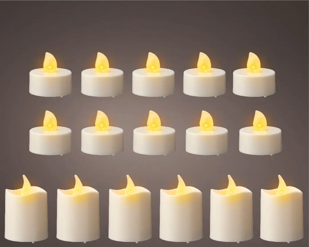 Lumineo LED Theelichtjes 16 Stuks - Warm Wit - afbeelding 2 van 3